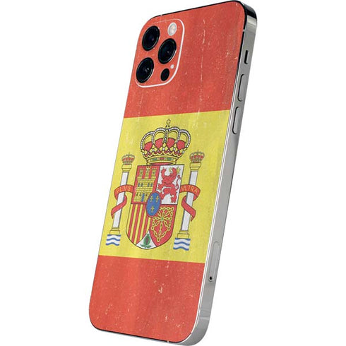 Spain Flag Distressed iPhone 12 Pro Skin